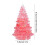 Mini Christmas Tree Pink Plastic 3.3 Inches 2
