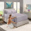 Ensemble de draps en microfibre pour lit king size, 6 pièces, poches profondes 3