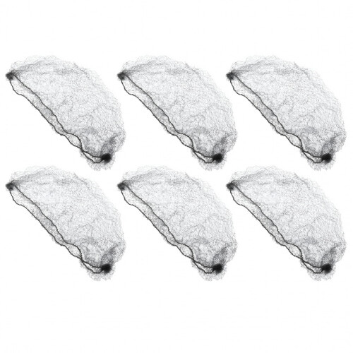 6Pc Hair Nets Elastic Edge Mesh Net Stretch Disposable Grey Hairnet Sleeping Wig 1