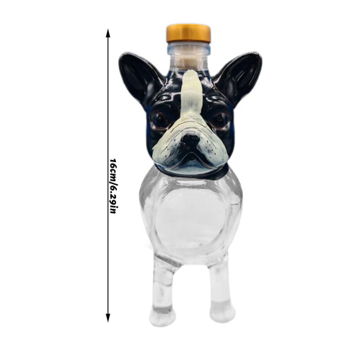 Fransk stil Dog Whisky-karaffel med 3D-gravering 1