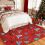 Red Christmas Tree Area Rug 6x9 ft 2