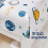 Set di lenzuola per bambini con astronauta blu, in microfibra, singolo, 3 pezzi, 3