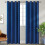 Mørklægningsgardiner 157,5 x 237,5 cm, varmeisolerende polyester 1