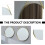 Golden Round Frameless Wall Mirror 5