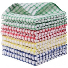 Lot de 8 torchons 100 % coton 12 x 12 pouces