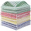 Lot de 8 torchons 100 % coton 12 x 12 pouces 1