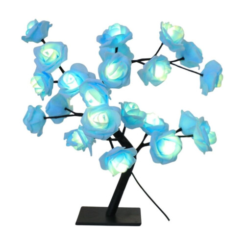 Veilleuse LED en forme de rosier – Alimentation USB, 45 cm