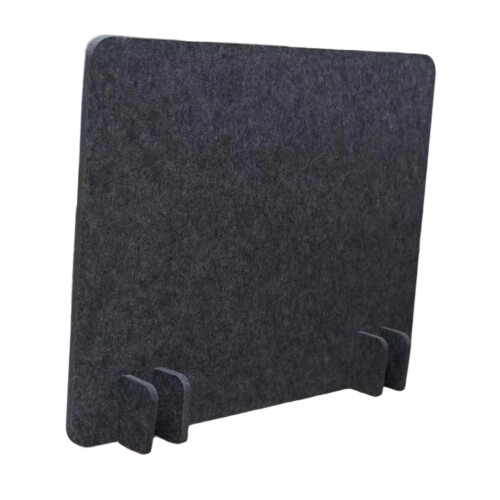 Acoustic Desk Divider Table Divider Practical Soundproof Portable Felt Desk Partition Decrease Noise for Home Dormitory Exams Black