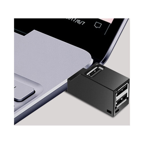 3-ports USB 2.0 mini-hub til bærbar og stationær computer 1