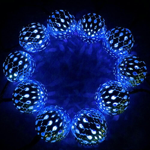 Μαροκινό φωτιστικό σε σειρά, 3m10LED ηλιακά μαροκινά φωτιστικά σε σειρά εξωτερικού 2