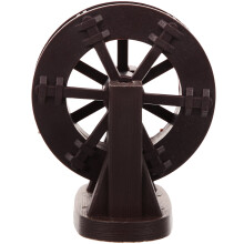 WEUVEB Fairy Garden Pond Water Wheel Ornament Coffee ABS 1Set for Landscape Decoration