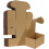 Verzenddozen van bruin golfkarton, 7x5x4 inch, set van 25 1