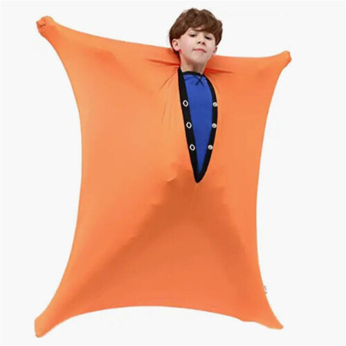 Meia sensorial infantil de tecido macio com fecho de pressão, 68,5 x 101,5 cm (27 x 40 polegadas).