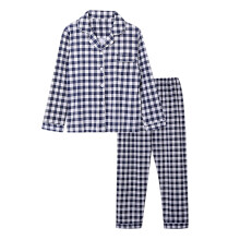 Damesmode pyjamaset met print en knoopsluiting - Top met lange mouwen en zakje & broek met elastische taille (M-2XL) Plus size pyjamaset