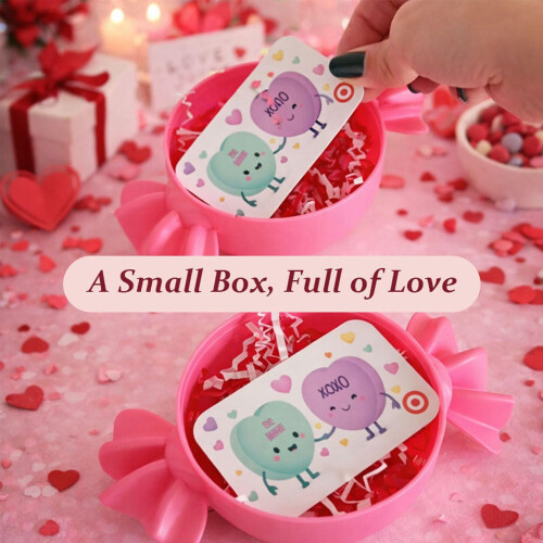 Pink Heart-Shaped Candy Jar 1 pc 1
