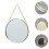 Golden Round Frameless Wall Mirror 3