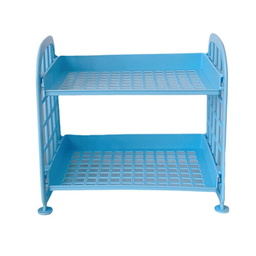 Desktop Organizer Makeup Storage Rack Mini Desk Dormitory Folding Shelf S Tide Q6J4