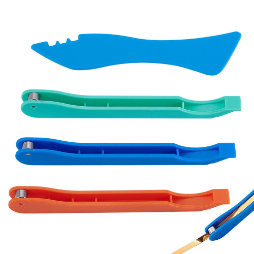 4Pcs4Styles Χειροκίνητο Φυλλάδιο Χαλκού για Βιτρό Πλαστικά Εργαλεία Ποτήρια