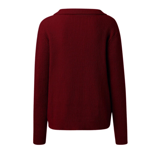 Juletrøjer til kvinder Pullover-sweater Stilfuld striktop til afslappede udflugter Behagelig pasform Alsidig hverdagsbrug til forår, efterår og 2