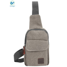 Geantă de umăr tip crossbody pentru bărbați, tip rucsac din pânză, tip umăr oblic, tip piept, tip geantă de mână (gri)