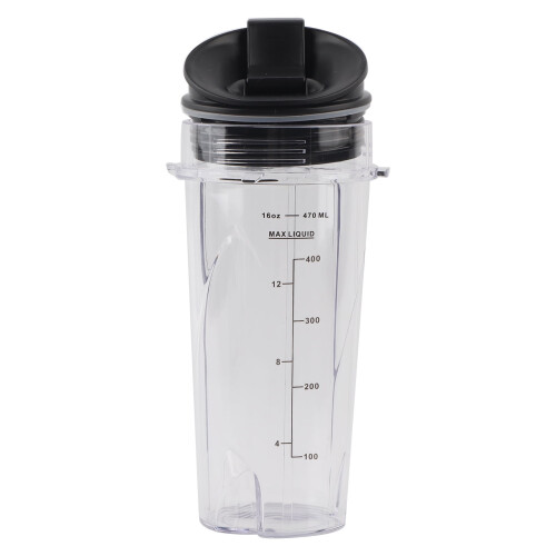 Δοχείο μπλέντερ ανταλλακτικού κυπέλλου 16oz με αναδιπλούμενο καπάκι, κατάλληλο 1