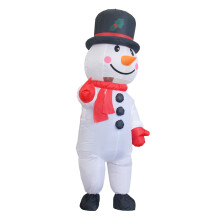 Costume de bonhomme de neige gonflable de Noël pour adultes
