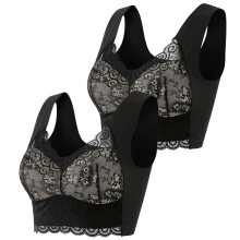Tot 50% korting op bralettes voor dames, sexy mode, kanten bh met effen bandjes, wikkelbh, plus size bh, ondergoed, alledaagse basic slaapbh.