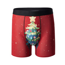 Kerstonderbroeken voor mannen, grappige boxershorts voor Kerstmis, Valentijnsdag, verjaardagen en andere gelegenheden.