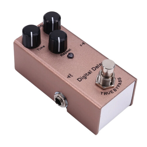 Mini pedal de efeito para guitarra elétrica com delay digital. 2
