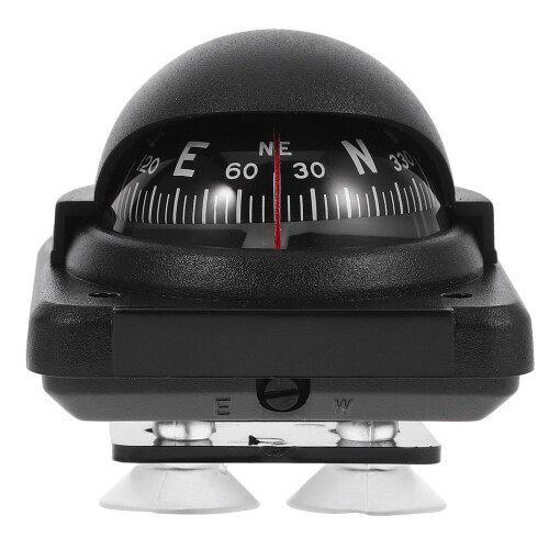OUNONA Black Car Compass for Precise Navigation, Material, and Easy Vehicle Installation Accessory
