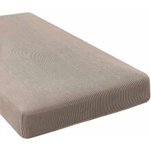 Set van 3 elastische bankkussenhoezen – Jacquard ruitpatroon