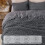 Grey Fleece Twin Comforter Set 2-Piece 3
