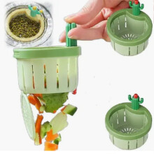 Passoire d'évier de cuisine en forme de cactus avec fonction de vidange automatique