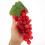 Red Foam Fake Grape String for Decor Lifelike Artificial Fruit String Ideal for Home and Display6ft 8