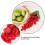Red Foam Fake Grape String for Decor Lifelike Artificial Fruit String Ideal for Home and Display6ft 3