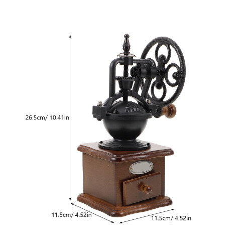 Moulin à café manuel compact de style rétro pour usage domestique, 1 ensemble 1