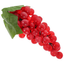 Guirlande de fausses grappes de raisin en mousse rouge pour décoration, imitation fruits artificiels réalistes, idéale pour la maison et la
