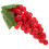 Red Foam Fake Grape String for Decor Lifelike Artificial Fruit String Ideal for Home and Display6ft 1