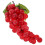 Red Foam Fake Grape String for Decor Lifelike Artificial Fruit String Ideal for Home and Display6ft 4