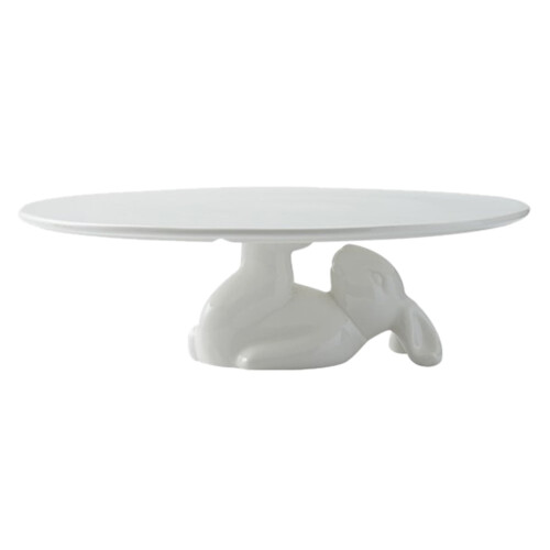 Bunny-Shaped Ceramic Cake Stand