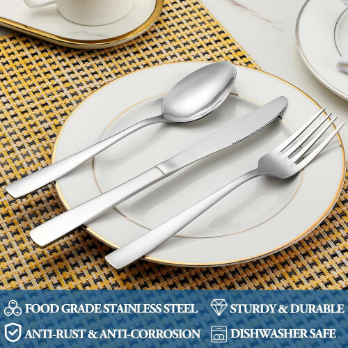 24-teiliges 8"-Edelstahl-Essgabeln-Set 2