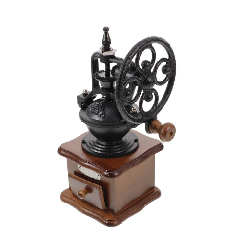 Moulin à café manuel compact de style rétro pour usage domestique, 1 ensemble