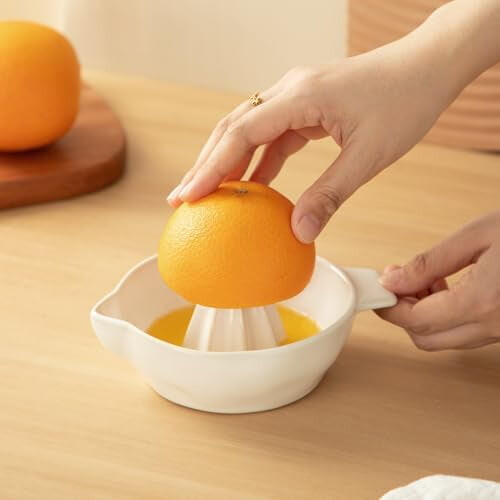 陶瓷柠檬榨汁器 手动柑橘青柠榨汁碗 2
