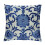 Marineblauwe bohemian korte pluche kussensloop 1