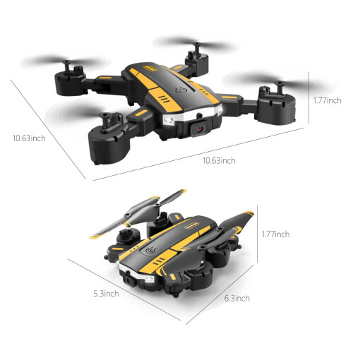Dron FPV con lentes gran angular duales ajustables de 90 y 110 2