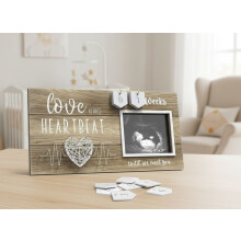 Fotolijstje met echografie-afbeelding en aftelfunctie – 4" x 3" echografie