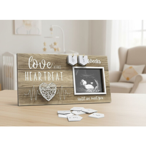 Ultralydfotoramme med nedtelling – 10 x 7,5 cm sonogram
