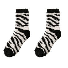 Fuzzy Socks for Women 2 Pairs Of Casual Animal Print Cotton Pattern Lady Socks Tube Comfortable Socks