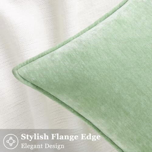 Capas de Almofada de Natal 66x66cm (Conjunto de 2) Verde Sálvia 2