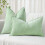 Capas de Almofada de Natal 66x66cm (Conjunto de 2) Verde Sálvia 7